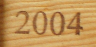 vino d'annata 2004